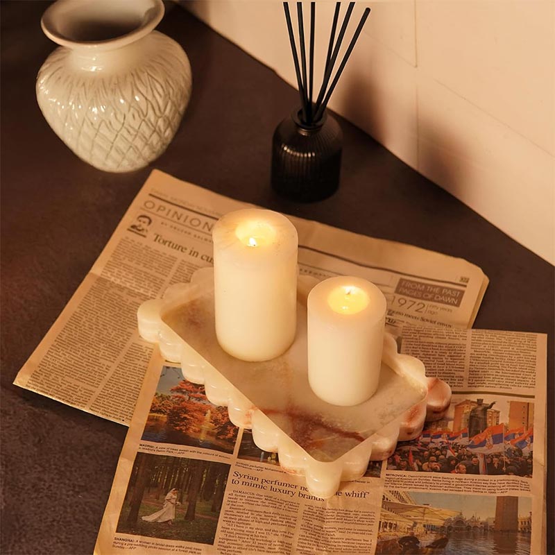 Marble Cloud Tray