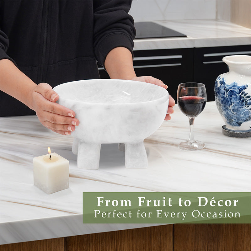 Marble Pedestal Bowl