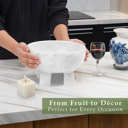Marble Pedestal Bowl