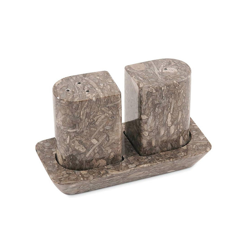 Marble Salt and Pepper with tray