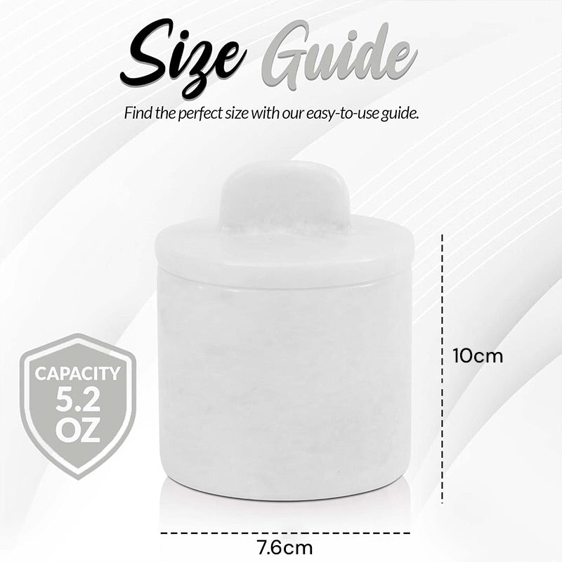 Marble Single Salt Cellar with Spoon
