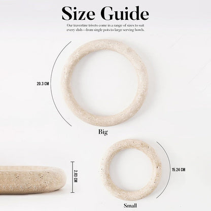 Marble Hot Pot Ring - Set Of 2