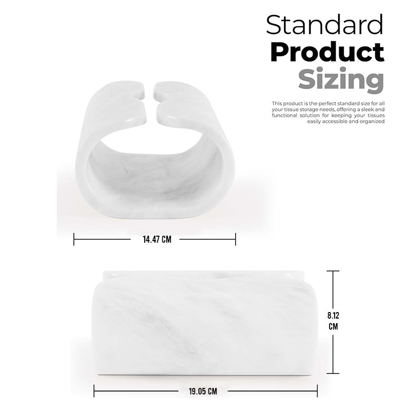 Marble Tissue Box Holder