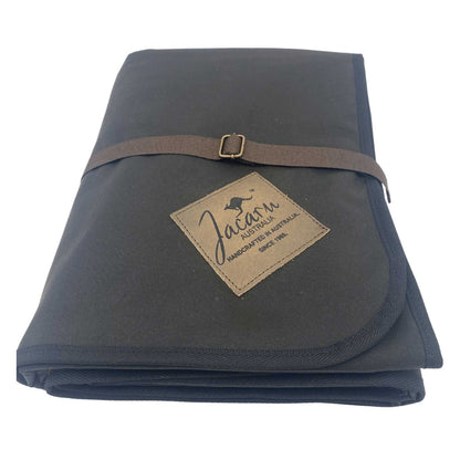 Jacaru 8003XL Giant Oilskin Picnic Blanket — 195 x 145cm Water-Resistant Rug with Tartan Flannelette Lining — image 12