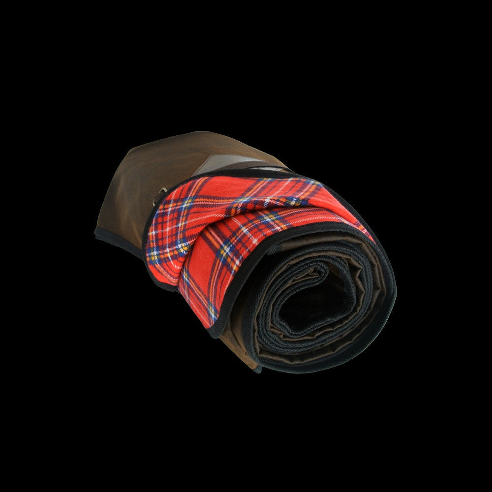 Jacaru 8003 Oilskin Picnic Blanket — 125 x 145cm Water-Resistant Rug with Tartan Flannelette Lining — image 13