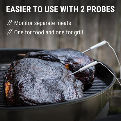 TempPro TempSync 650 ft Bluetooth Meat Thermometer with 2 Pr