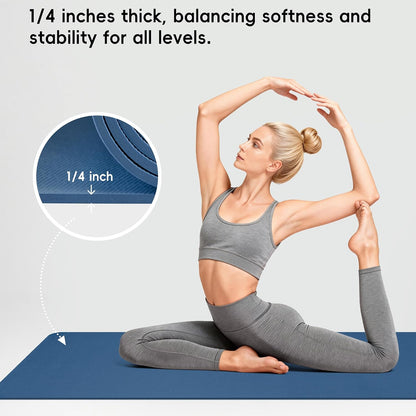 Extra Wide Yoga Mat 183x80cm (72"x32")