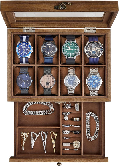 SONGMICS 8 Compartment Watch Holder