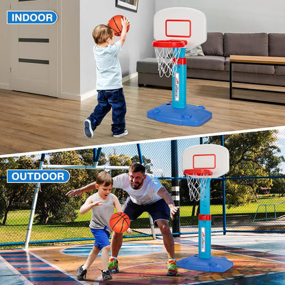 LACCHOUFEE Kids Basketball Hoop with 3 Balls