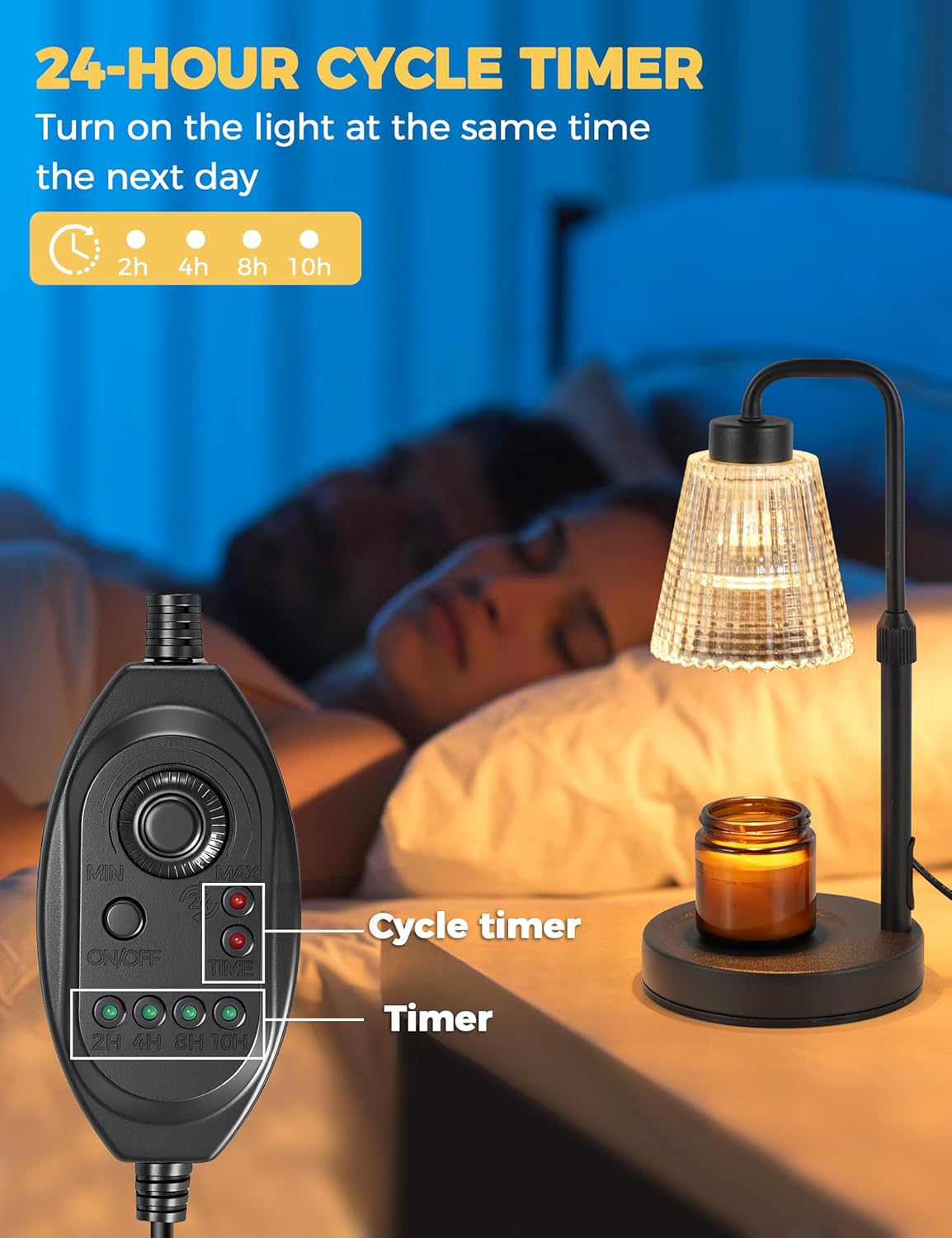 GODONLIF Candle Warmer Lamp with Timer