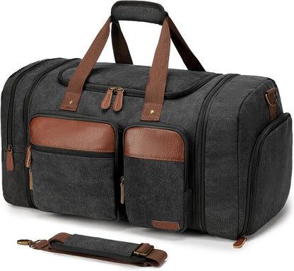 Canvas Duffle Bag for Travel 50L Expandable