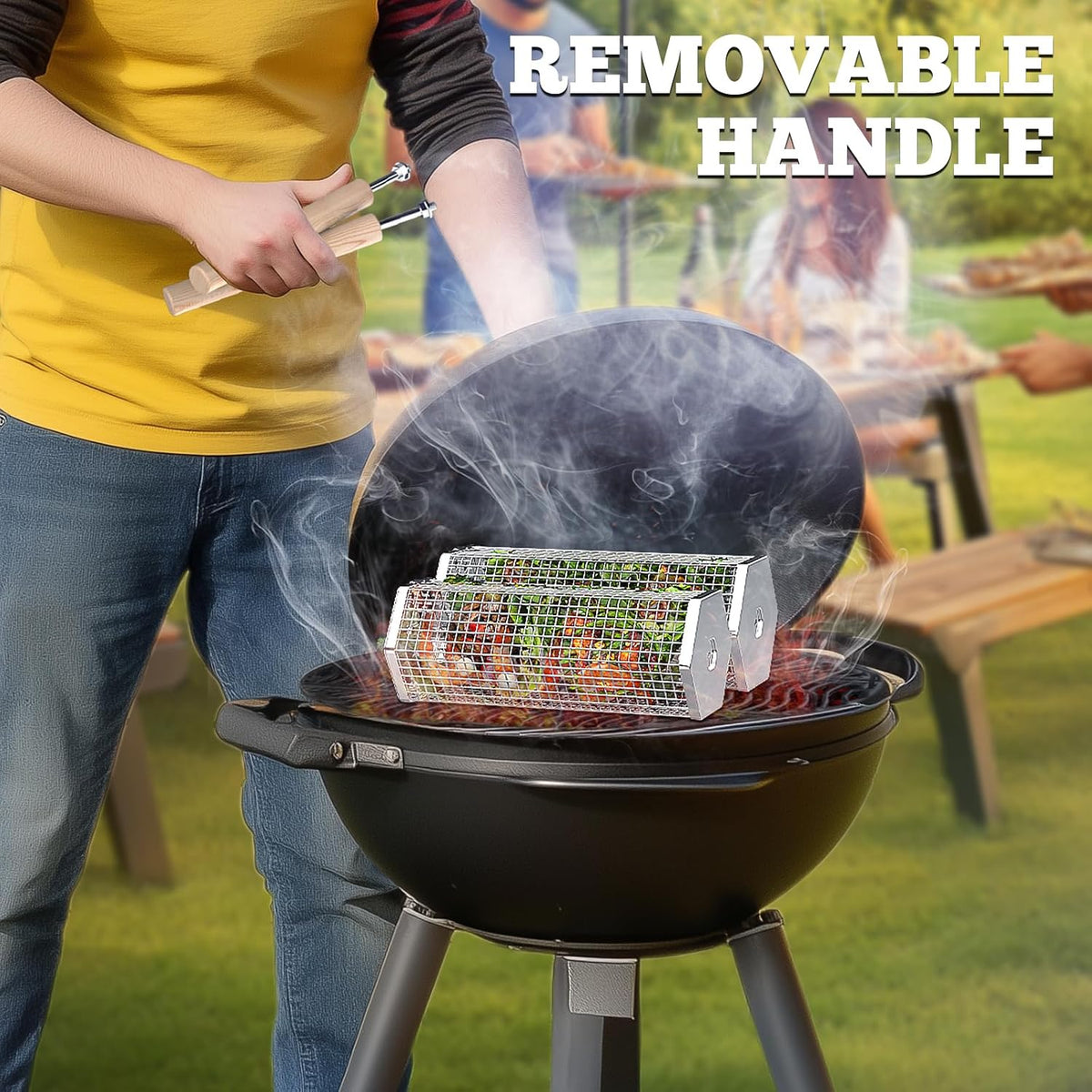 Rolling Grill Basket