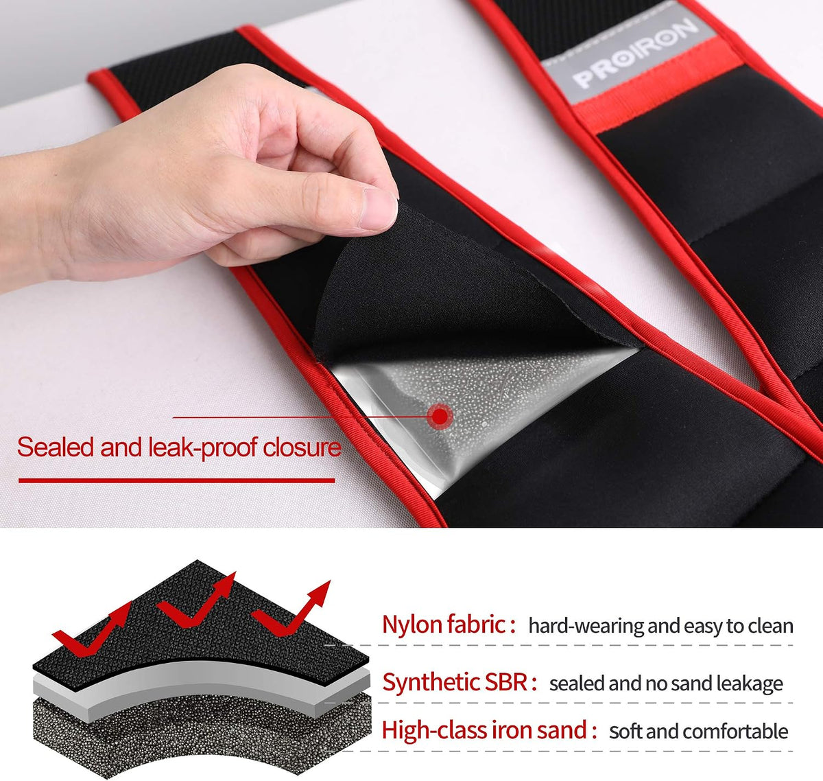 PROIRON Adjustable Weighted Vest Jacket 5-10KG Comfortable f