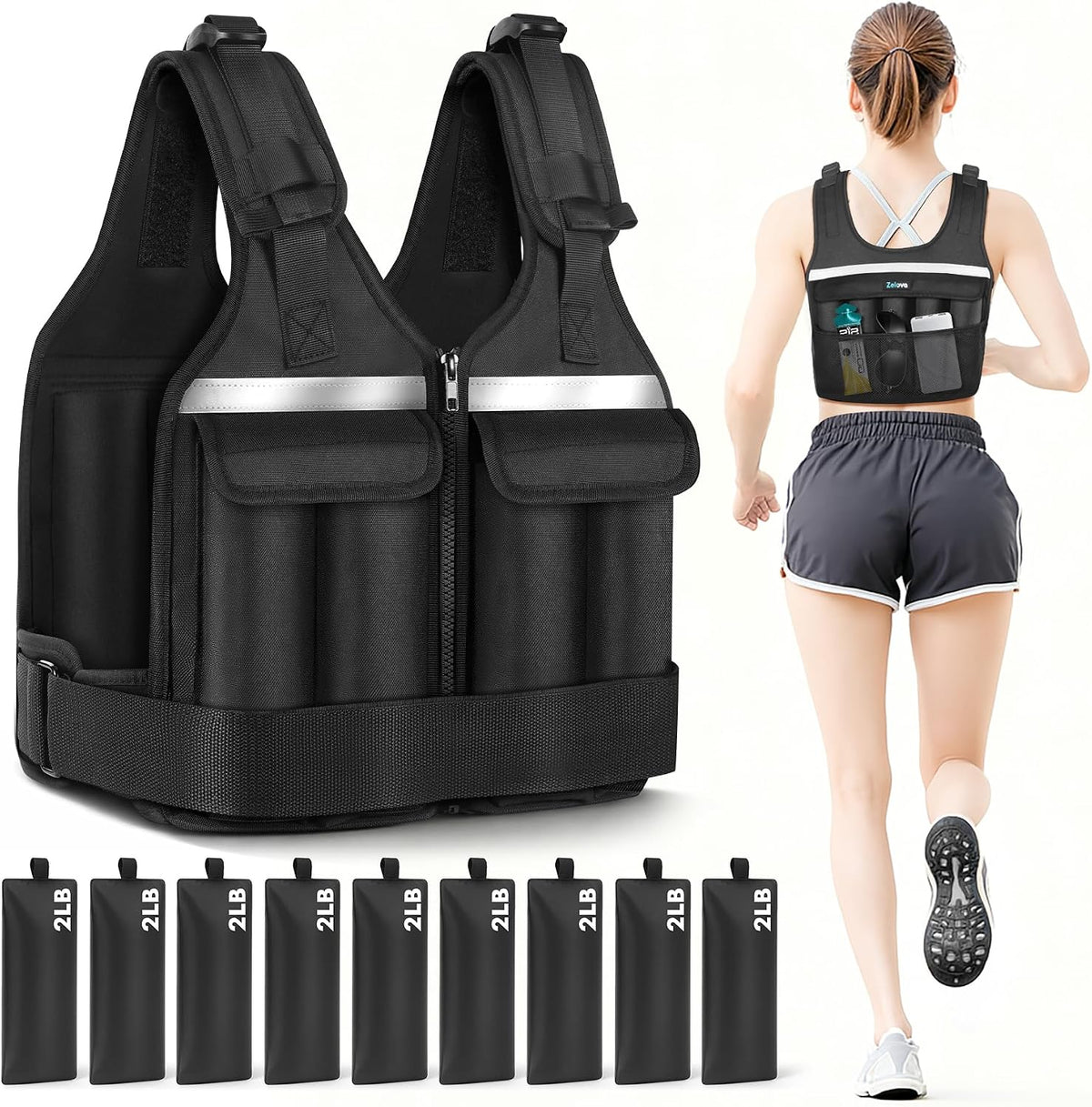 Adjustable Weighted Vest for Women Men