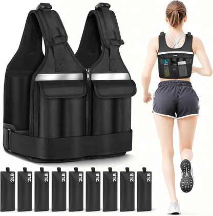 Adjustable Weighted Vest for Women Men