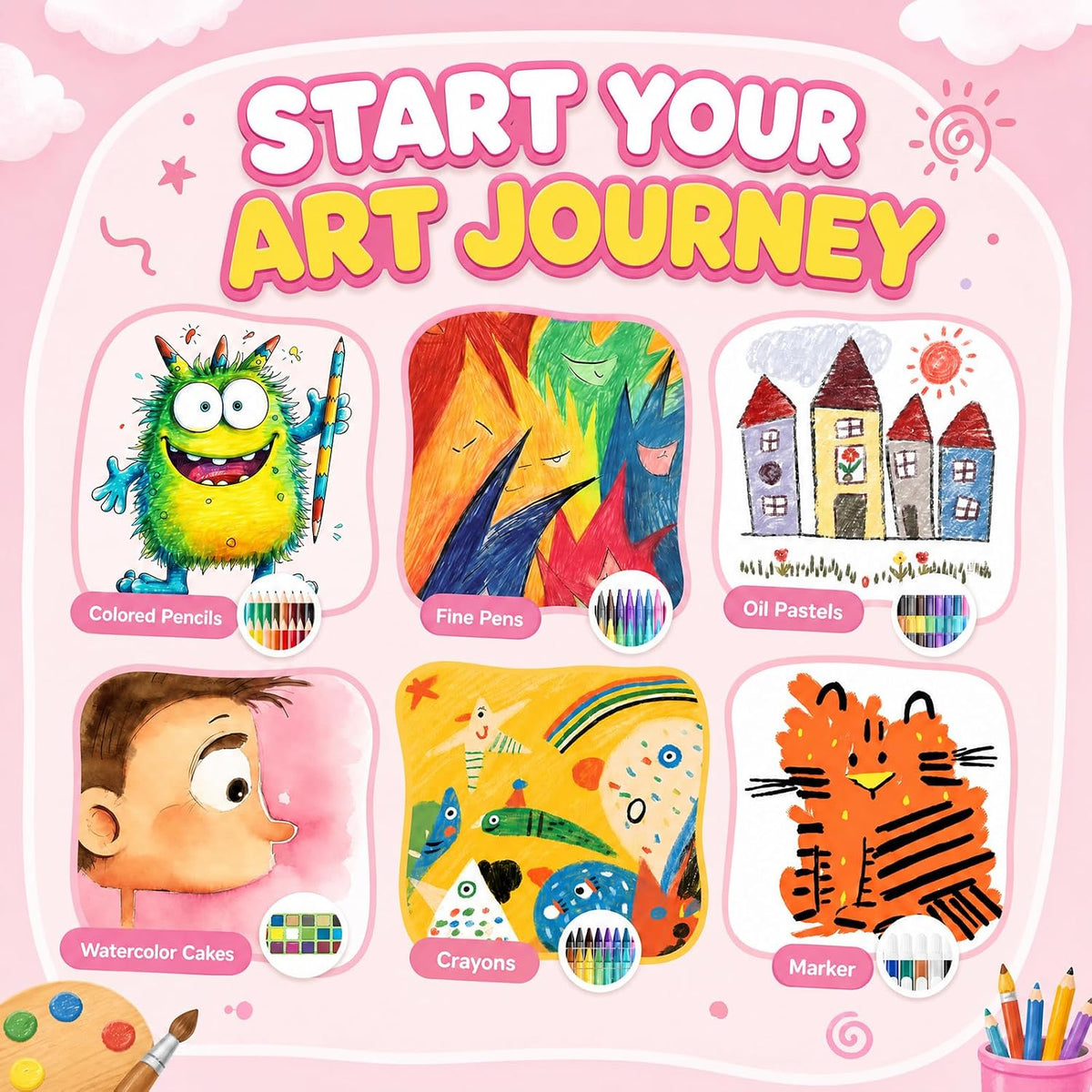 homicozy Art Supplies for Kids