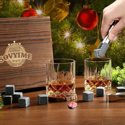 Whisky Stones Glasses Gift Set