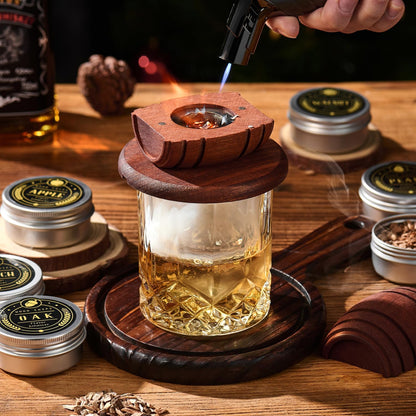 Whiskey Smoker Kit with Torch - 6 Flavors Wood Chips