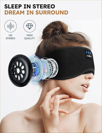 MUSICOZY Sleep Headphones Bluetooth 5.4 Headband Sleeping He