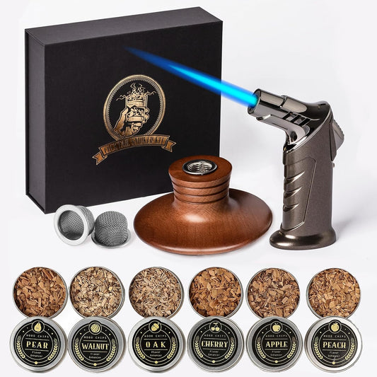 ComboJoy Bourbon Gifts for Men - Cocktail Smoker Kit with To