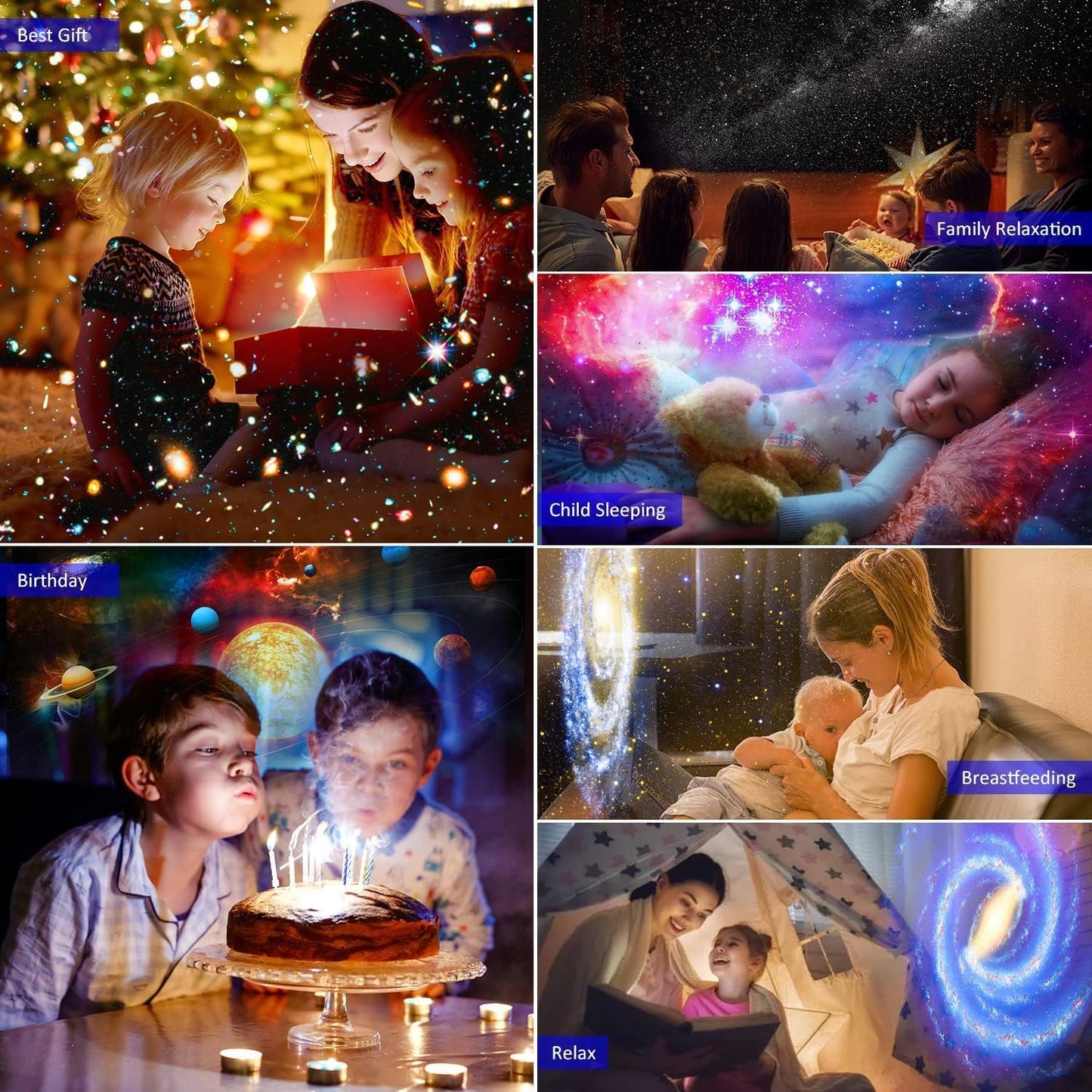 Dinosaur Egg Galaxy Projector, Star Projector Starry Light with Music Player, 14 Colors Night Light with White Noise, Nebula,Timer & Remote Control for Gaming Room, Home Theater
