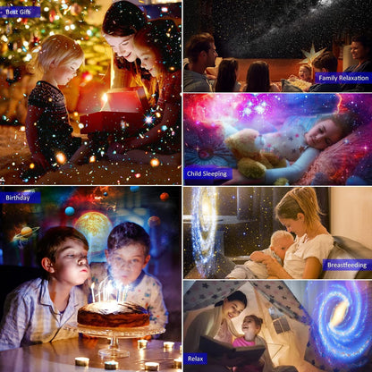 Dinosaur Egg Galaxy Projector, Star Projector Starry Light with Music Player, 14 Colors Night Light with White Noise, Nebula,Timer & Remote Control for Gaming Room, Home Theater