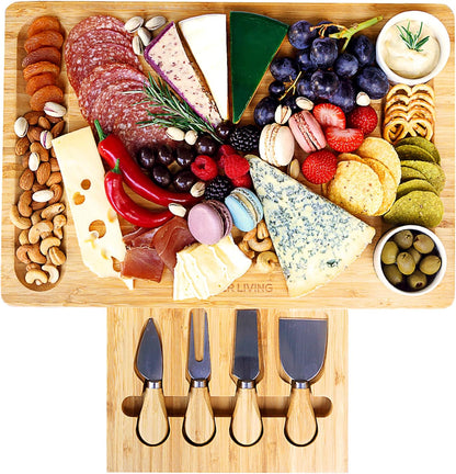 Sleek Cheese Board & Charcuterie Set