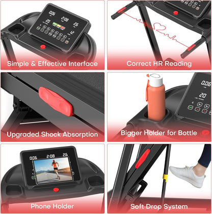 WENOKER treadmill LCD console, heart rate and holders
