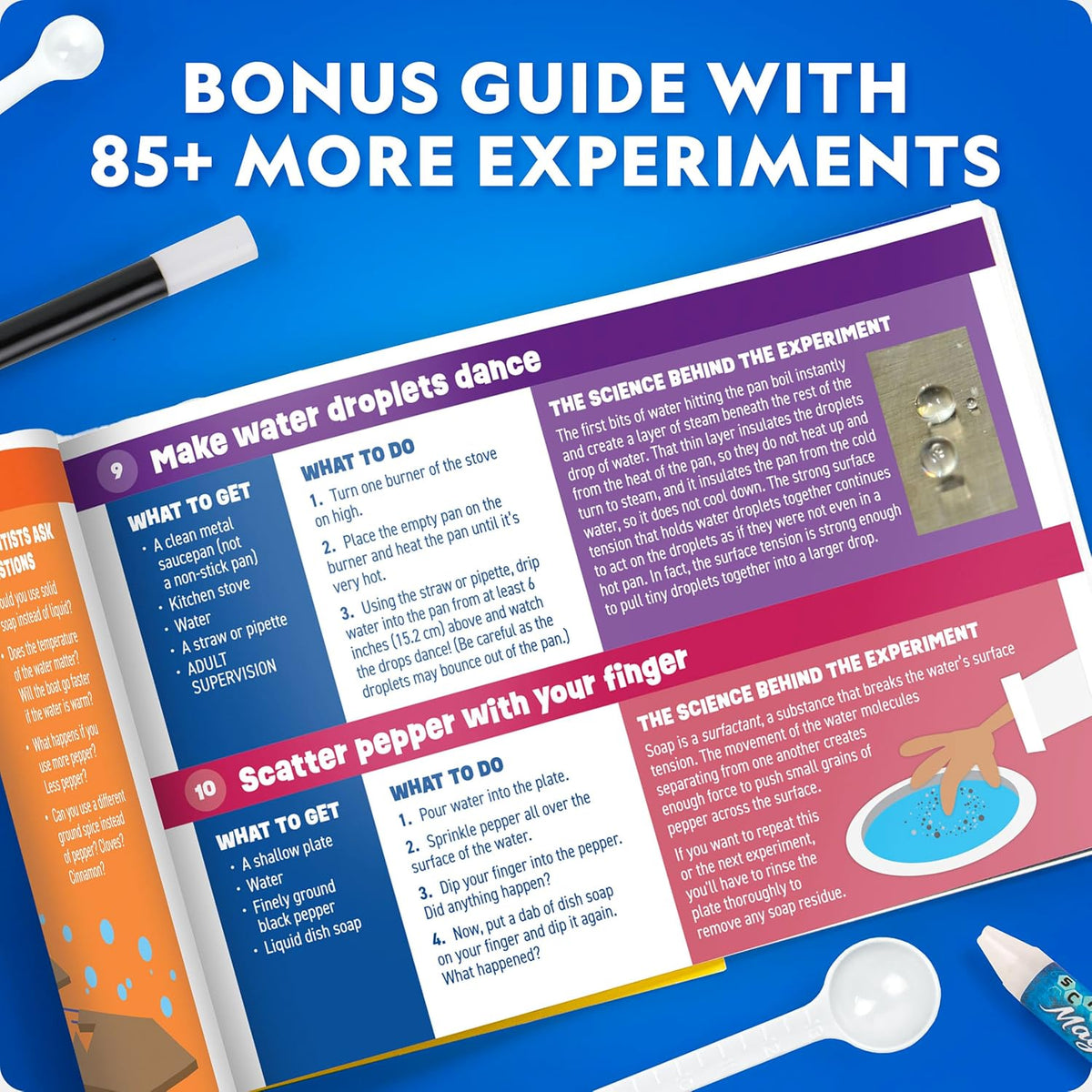 National Geographic Science Magic Kit with 50 Experiments fo