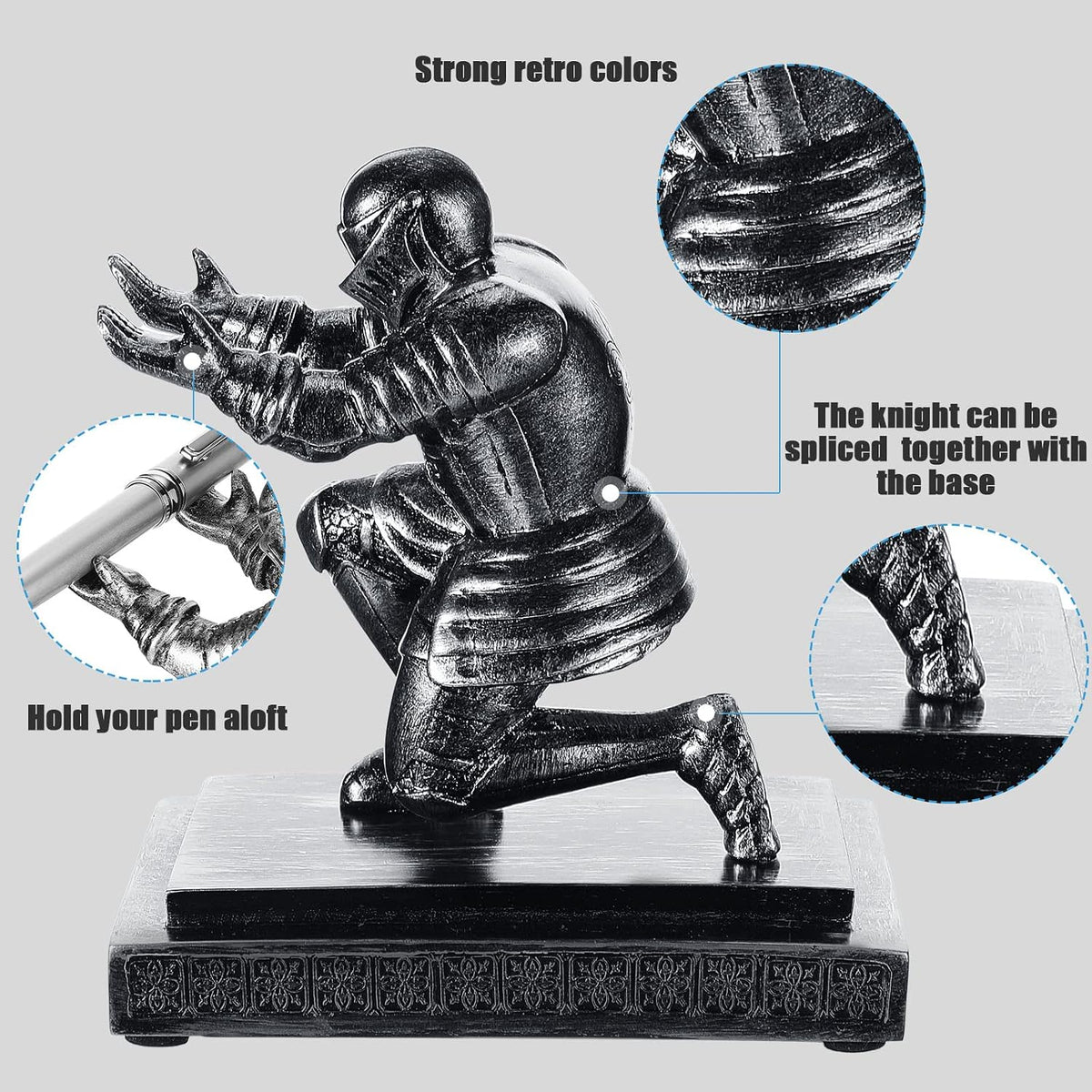 Spakon Knight Pen Holder with 2 Pens