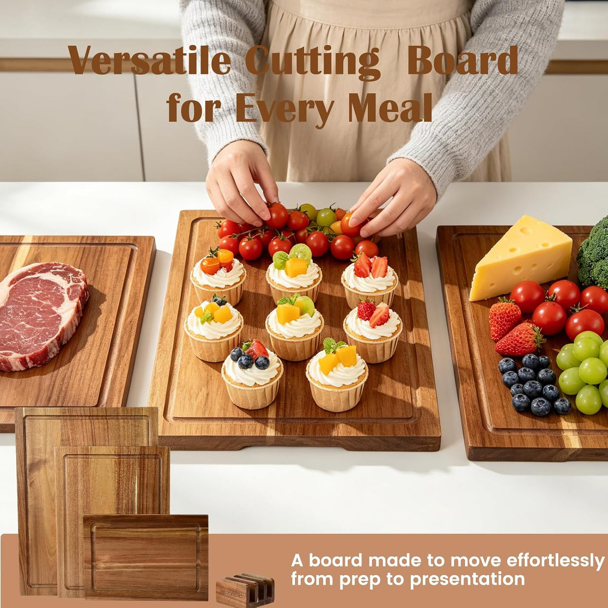 Acacia Wooden Chopping Boards for Kitchen