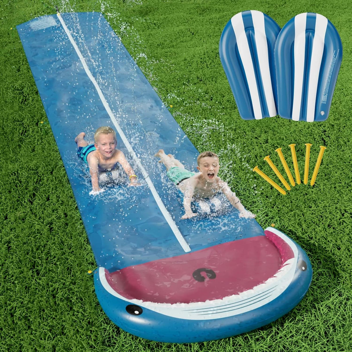 Stargo Shark Twin-Lane Water Slide view 1