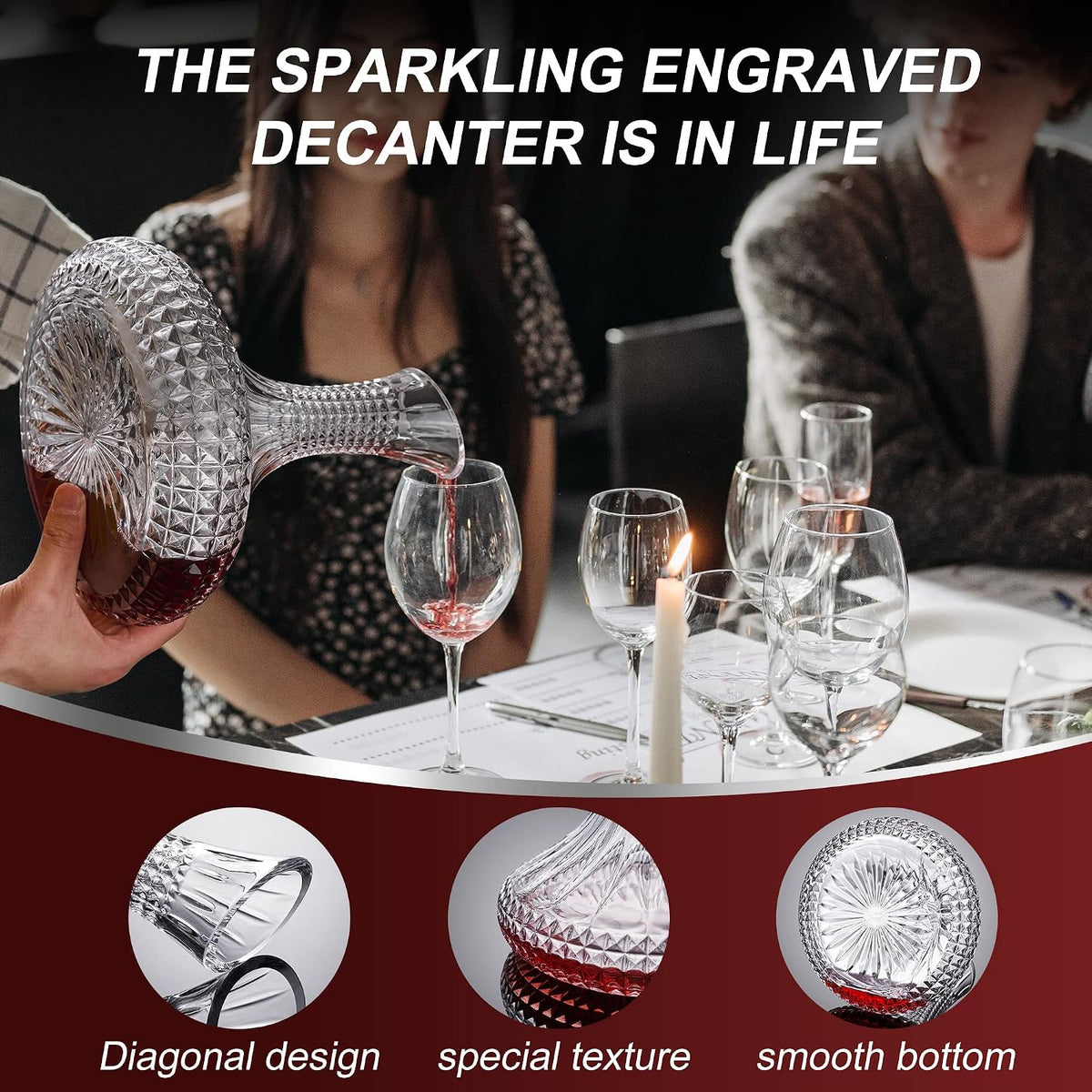 Thick Wine Decanter with Gift Box