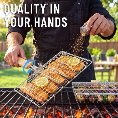 Nesting Grill Baskets Set