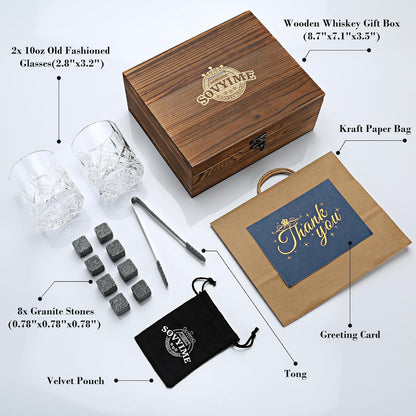 Whisky Stones Glasses Gift Set