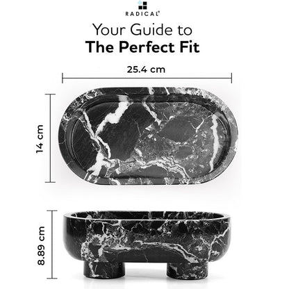 Marble Oval Bowl With Stand