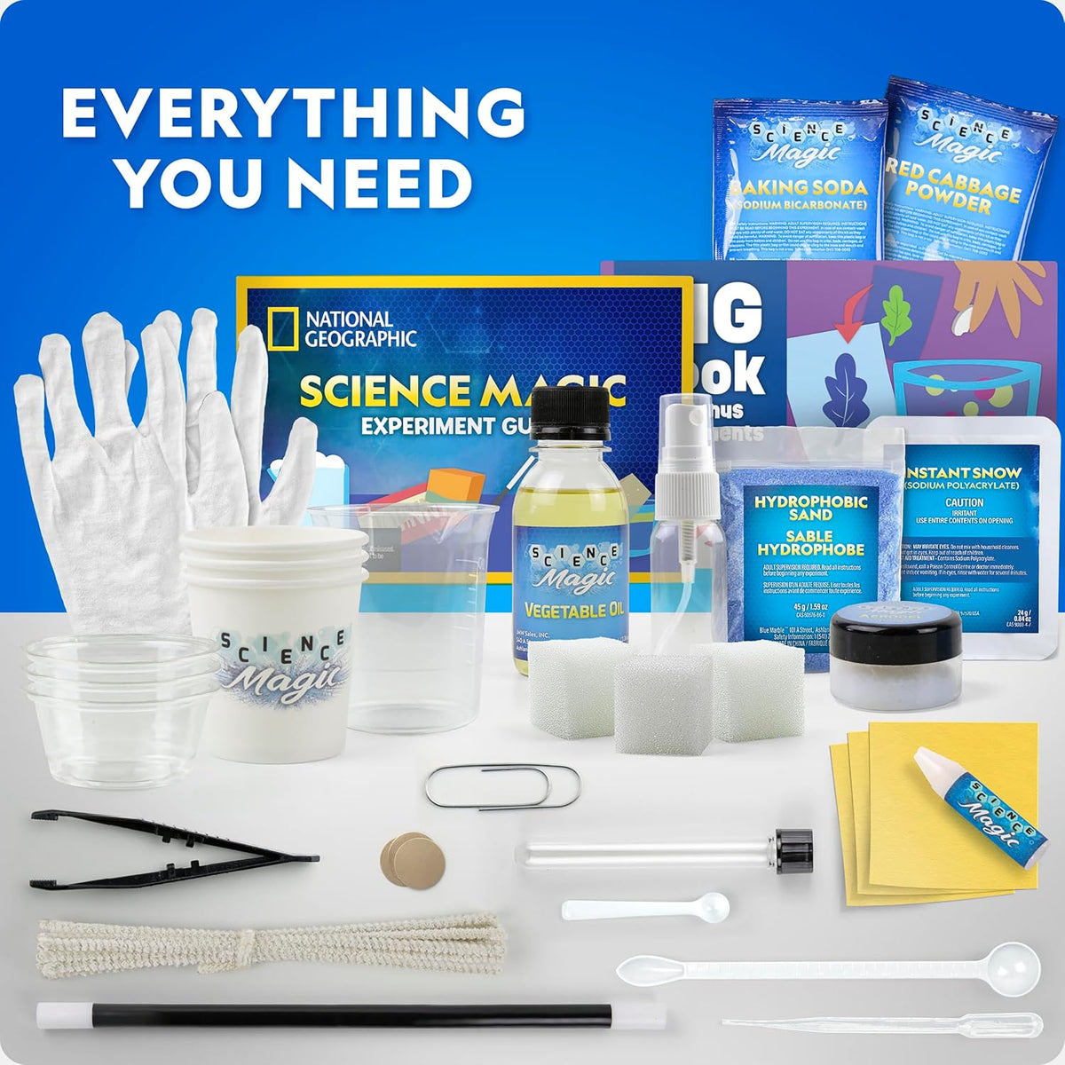 National Geographic Science Magic Kit with 50 Experiments fo