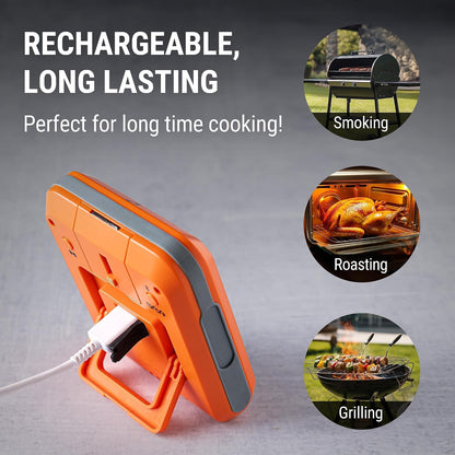 TempPro TempSync 650 ft Bluetooth Meat Thermometer with 2 Pr