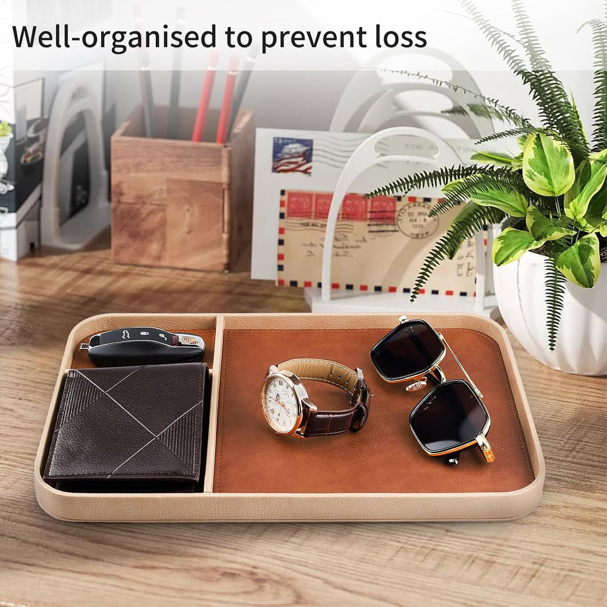 SENEN Leather Tray
