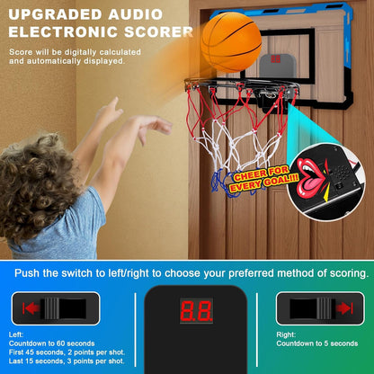 Loiley Basketball Hoop Indoor for Kids Adults with Scorer wi