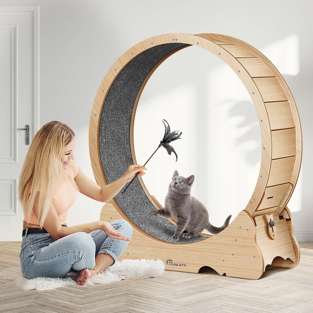 PurrTrek 48 inch Cat Exercise Wheel view 7