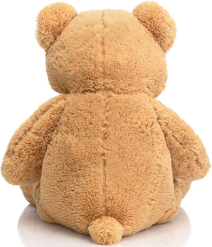 HollyHOME Teddy Bear Stuffed Animal Plush Giant Teddy Bears with Footprints Big Bear 36 inch Tan