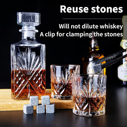 Davinod Whiskey Decanter Set With 6 Glasses