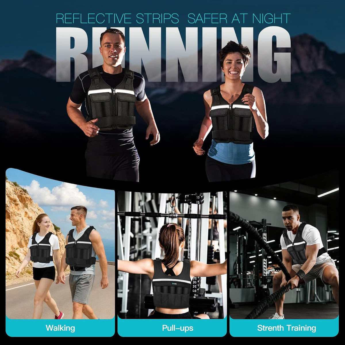 Adjustable Weighted Vest for Women Men