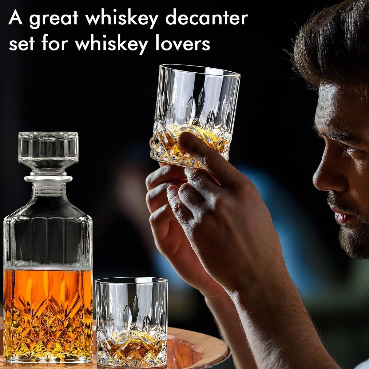 Whiskey Decanter Set for Men