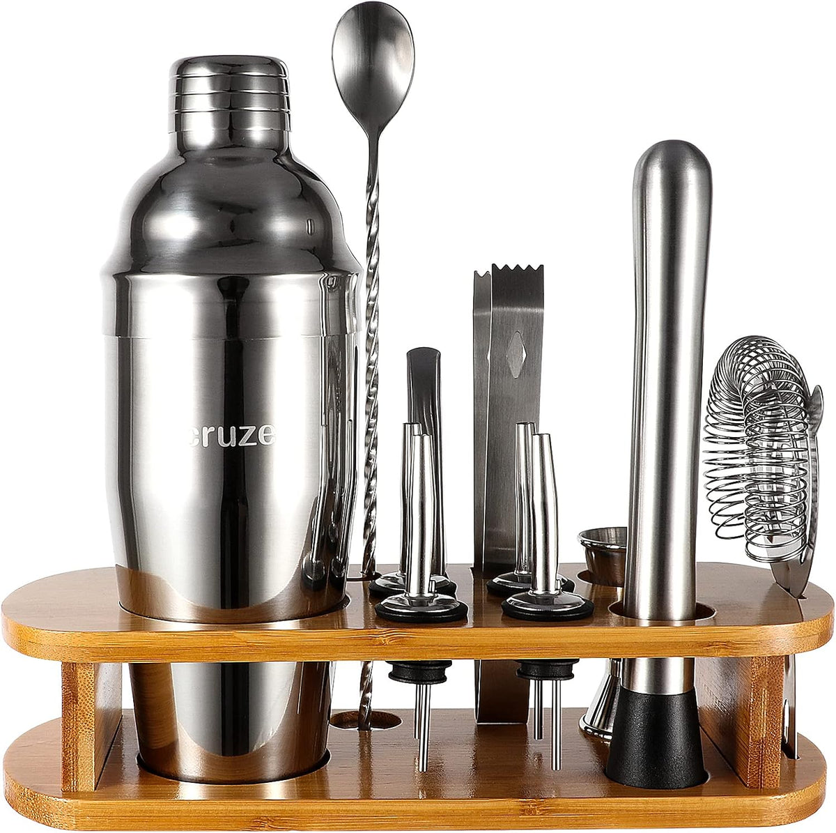 12-Piece Cocktail Shaker Set with Stand
