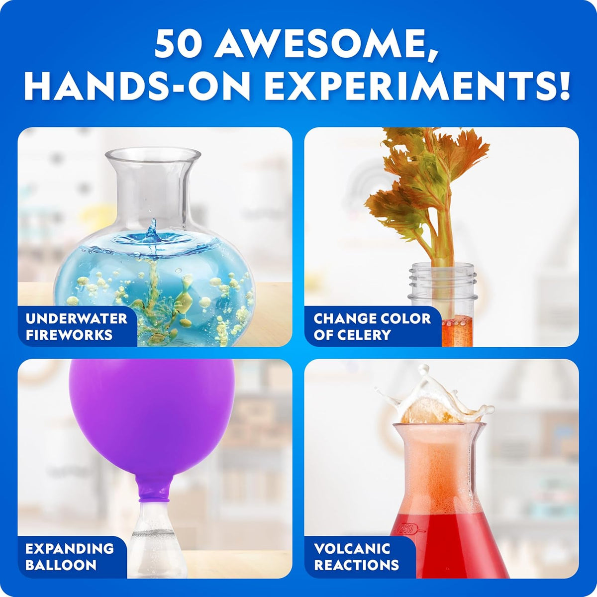 National Geographic Junior Chemistry Set with 50 Experiments