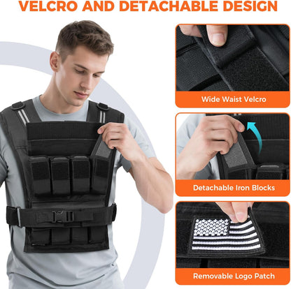 BAGAIL Weighted Vest for Strength Training