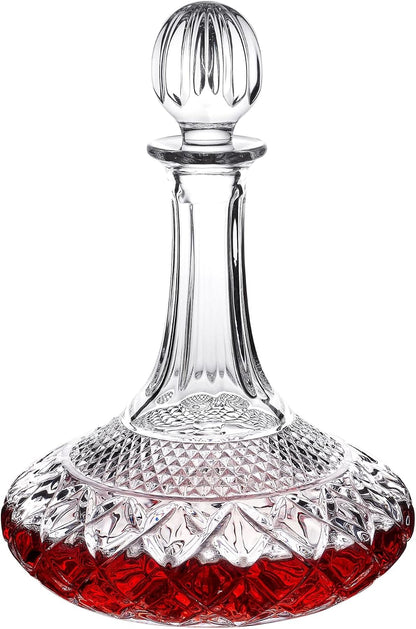 Wine Decanter Set Crystal Decanter for Wine/Whiskey with Sto