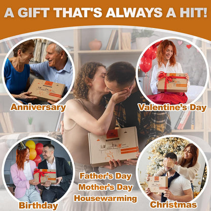 Wood Phone Docking Station - Nightstand Organizer - Desk Organizer for Husband - Gifts for Men, Dad - Idea for Anniversary from Wife - Key Holder - Stand Wallet & Watch (Beige)